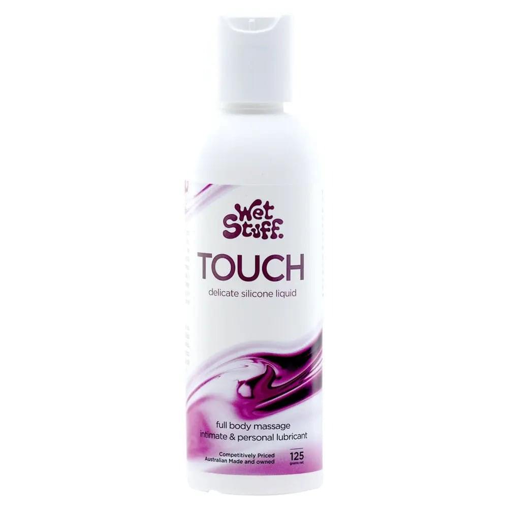 Wet Stuff Touch - 125g Disk Top - Silicone Lubricant - 125 gram Bottle Wet Stuff Discreet Intimate Essentials.