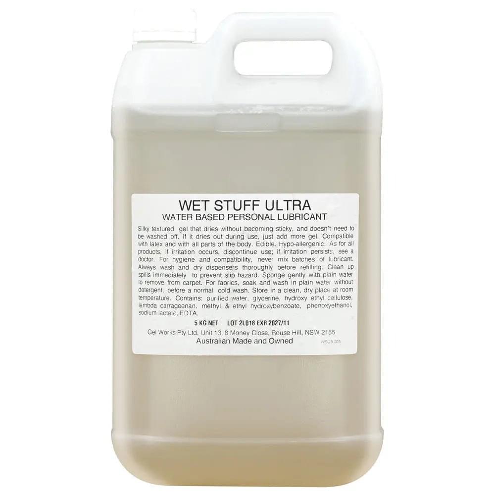 Wet Stuff Ultra - 5 kg - Water Based Lubricant - 5 kg Bottle Wet Stuff Discreet Intimate Essentials.