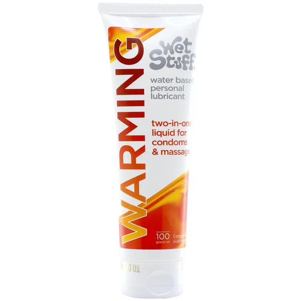 Wet Stuff Warming - 100g Tube - Warming Water Based Lubricant - 100 gram Tube Wet Stuff Discreet Intimate Essentials.
