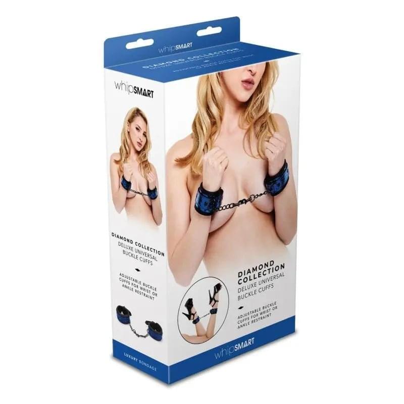 Whip Smart Diamond Handcuff Blue Whipsmart Discreet Intimate Essentials.