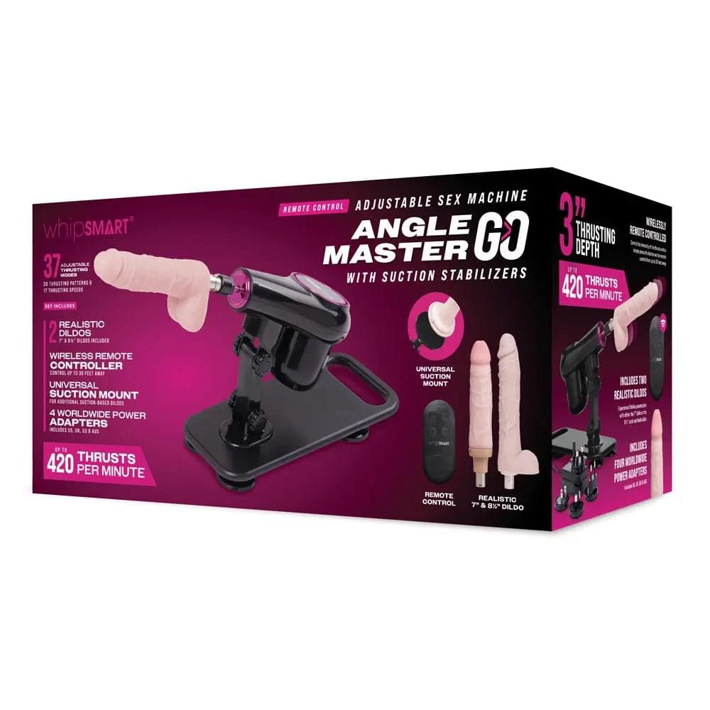 WhipSmart Angle Master Go - Mains Powered Adjustable Sex Machine WhipSmart Discreet Intimate Essentials.