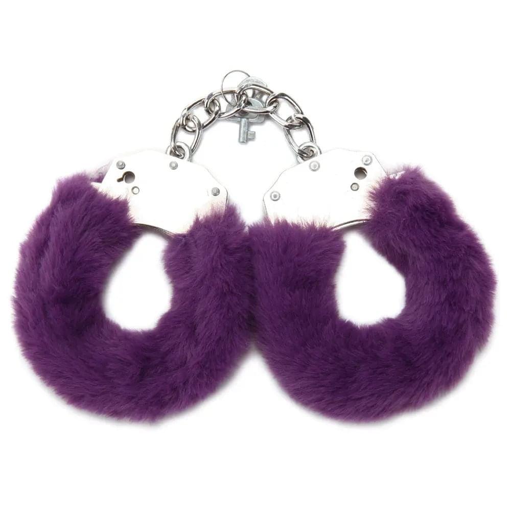 WhipSmart Classic Furry Cuffs -  -  Furry Restraints with Bonus Eye Mask WhipSmart Discreet Intimate Essentials.