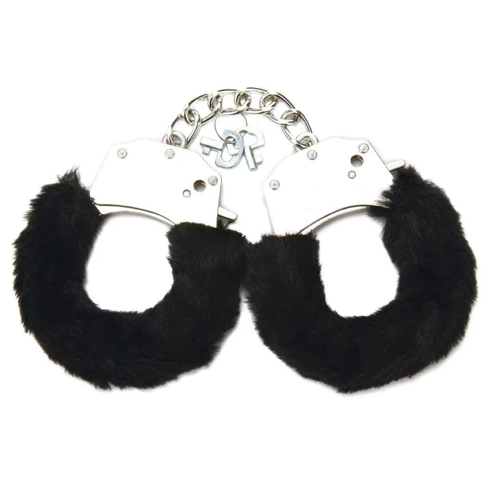 WhipSmart Classic Furry Cuffs -  -  Furry Restraints with Bonus Eye Mask WhipSmart Discreet Intimate Essentials.