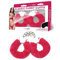 WhipSmart Classic Furry Cuffs - Hot  - Hot  Furry Restraints with Bonus Eye Mask WhipSmart Discreet Intimate Essentials.