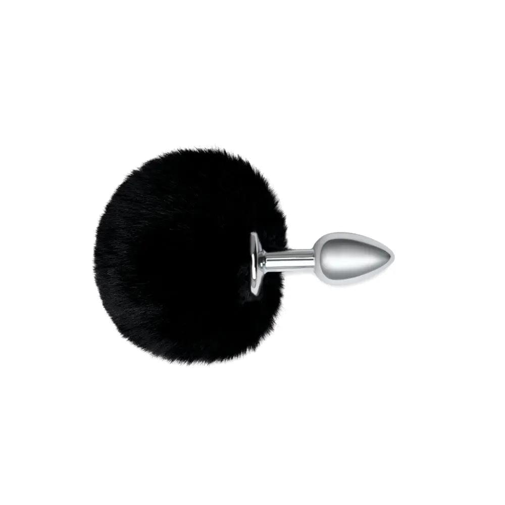 WhipSmart Furry Tales  Bunny Tail - Metal 6.3 cm Butt Plug with  Bunny Tail WhipSmart Discreet Intimate Essentials.
