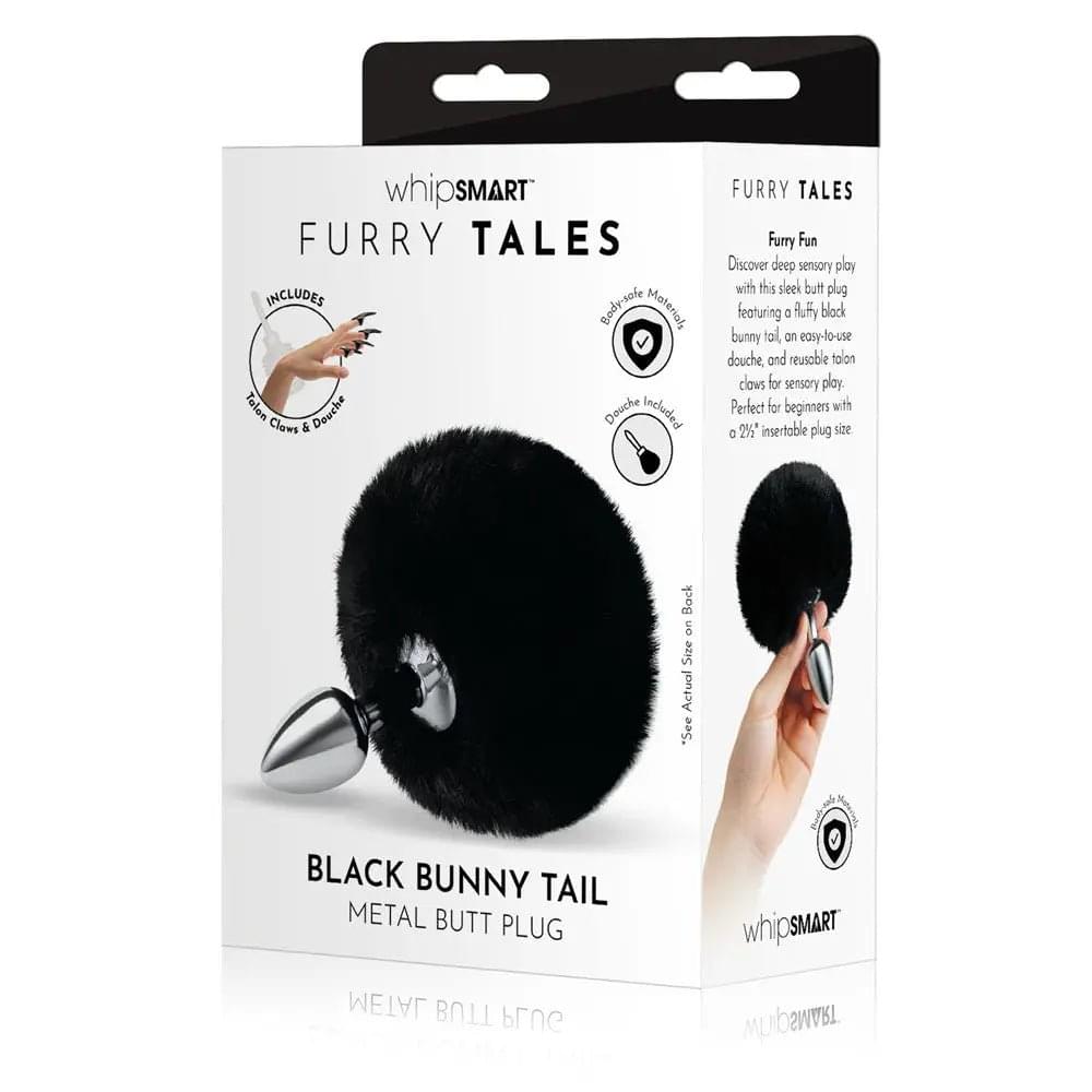 WhipSmart Furry Tales  Bunny Tail - Metal 6.3 cm Butt Plug with  Bunny Tail WhipSmart Discreet Intimate Essentials.
