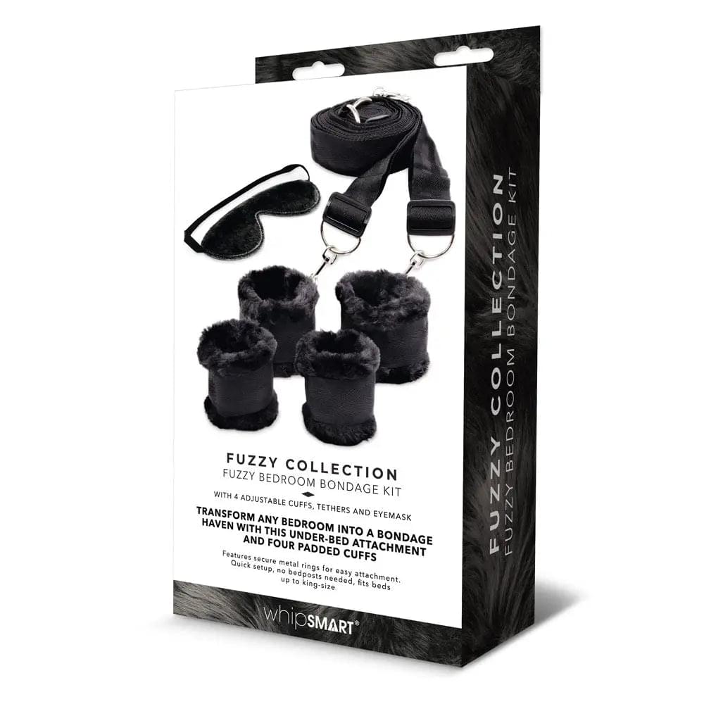 WhipSmart Fuzzy Bedroom Bondage Kit -  Under The Bed Restraint Set WhipSmart Discreet Intimate Essentials.
