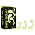 WhipSmart Glow In The Dark 3pc Prostate Training Kit - Glow In Dark Prostate Massagers - Set of 3 Sizes WhipSmart Discreet Intimate Essentials.