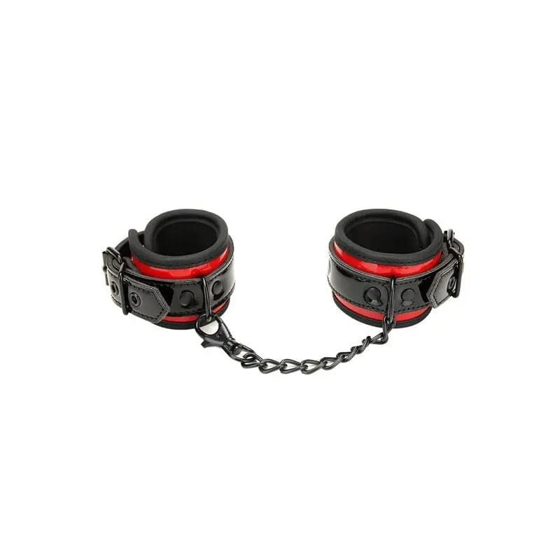 WhipSmart Heartbreaker Deluxe Buckle Love Cuffs - /Red Restraints WhipSmart Discreet Intimate Essentials.