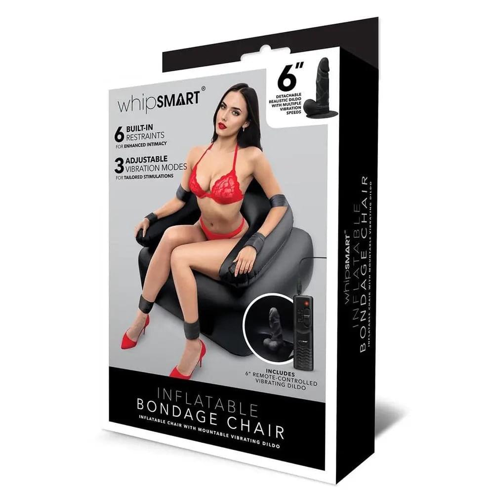 Whipsmart Inflatable Bondage Chair -  Inflatable Chair with 6'' Vibrating Dong WhipSmart Discreet Intimate Essentials.