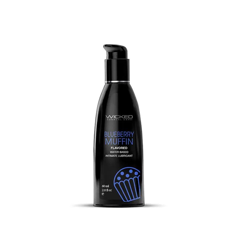 Shop affordable quality Wicked Aqua Blueberry Muffin - Blueberry Muffin Flavoured Water Based Lubricant - 60 ml (2 oz) Bottle - Discreet Intimate Essentials - LOTIONS & LUBES - Wicked