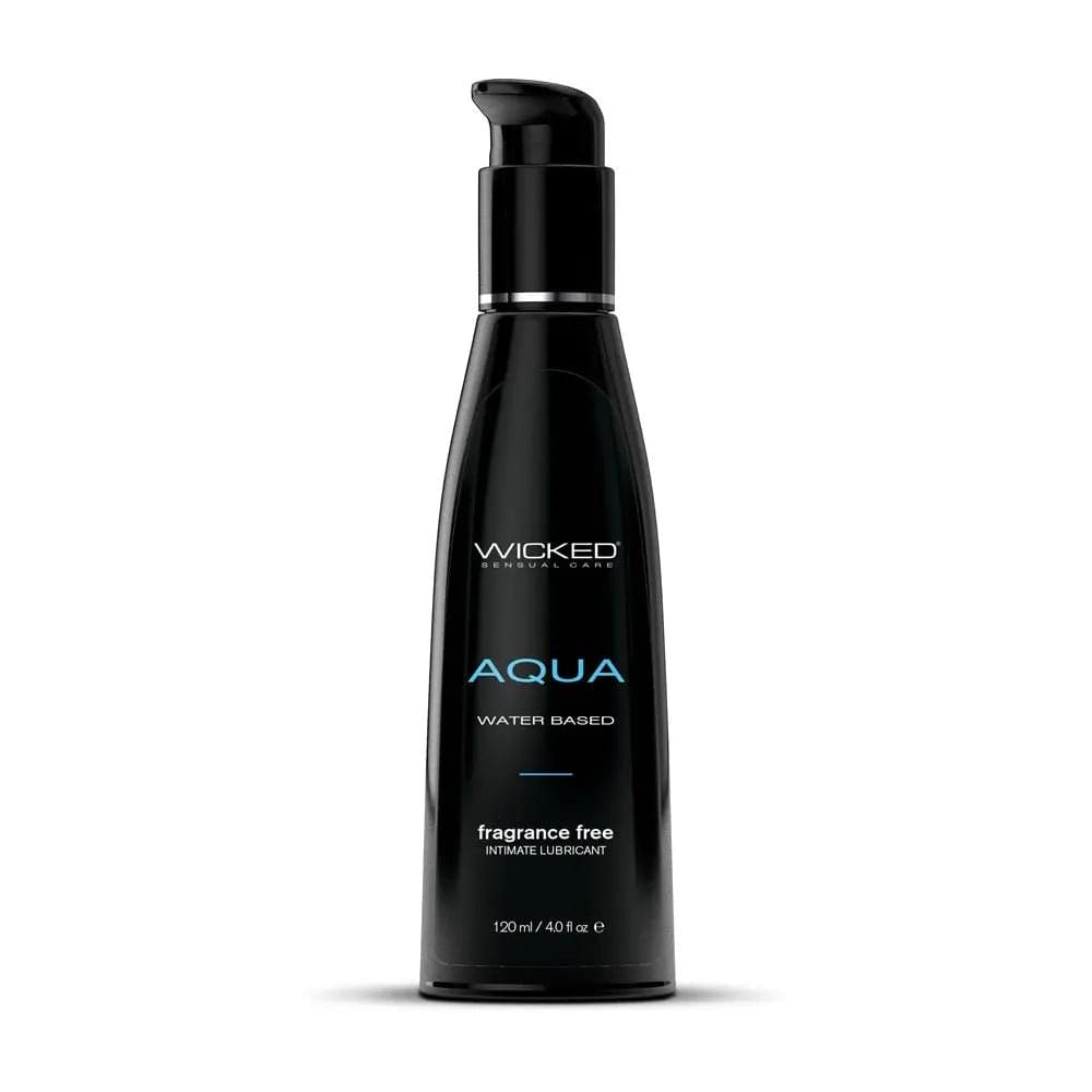 Wicked Aqua - Water Based Lubricant - 120 ml (4 oz) Bottle Wicked Discreet Intimate Essentials.