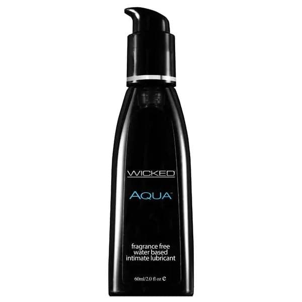 Wicked Aqua - Water Based Lubricant - 60 ml (2 oz) Bottle Wicked Discreet Intimate Essentials.