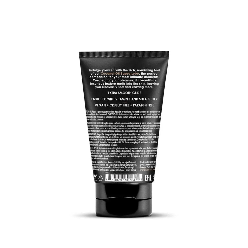 Wicked COCONUT - Coconut Oil Based Lubricant - 120 ml Tube Wicked Discreet Intimate Essentials.