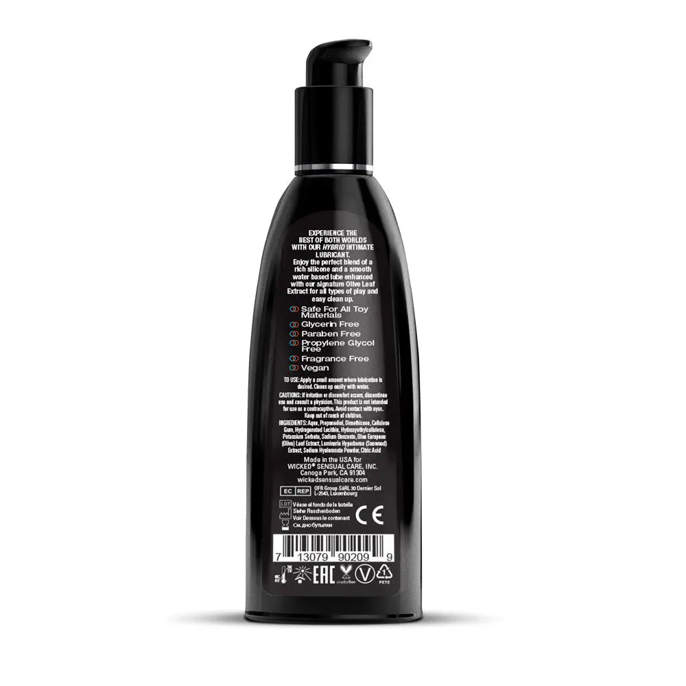 Shop affordable quality Wicked Hybrid - Water & Silicone Blended Lubricant - 240 ml Bottle - Discreet Intimate Essentials - LOTIONS & LUBES - Wicked