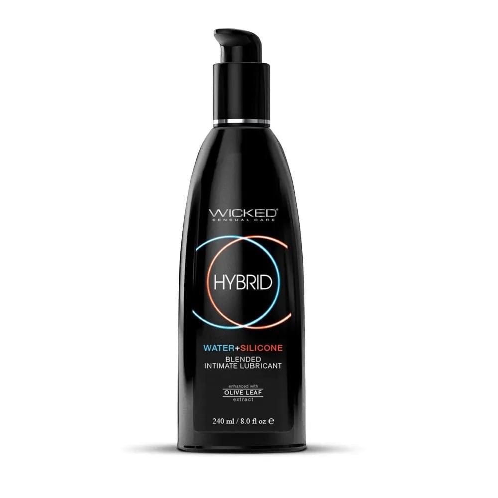 Wicked Hybrid - Water & Silicone Blended Lubricant - 240 ml Bottle Wicked Discreet Intimate Essentials.