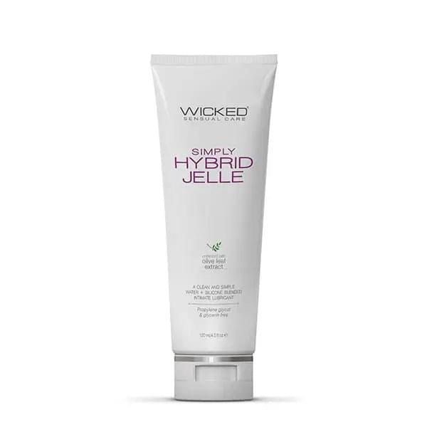 Wicked Simply Hybrid Jelle - Water & Silicone Blended Anal Lubricant - 120 ml Bottle Wicked Discreet Intimate Essentials.