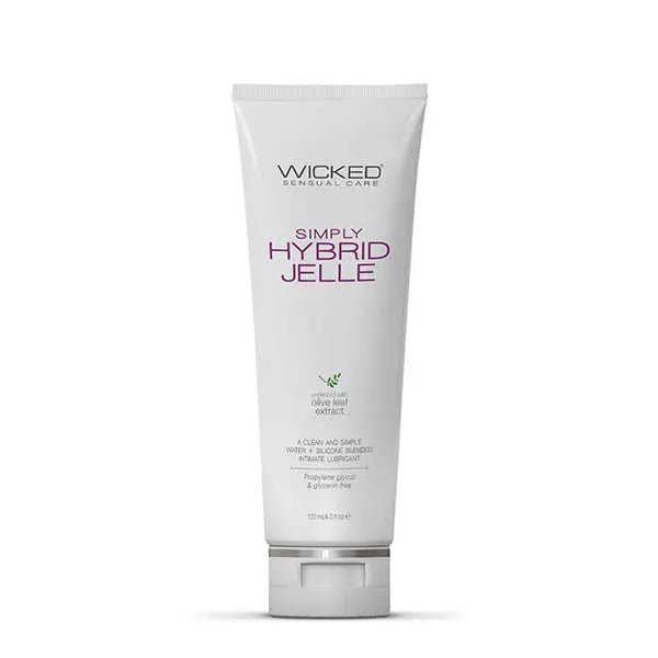 Shop affordable quality Wicked Simply Hybrid Jelle - Water & Silicone Blended Anal Lubricant - 120 ml Bottle - Discreet Intimate Essentials - LOTIONS & LUBES - Wicked