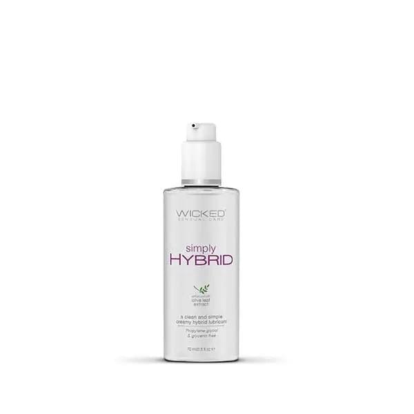 Wicked Simply Hybrid - Water & Silicone Blended Lubricant - 70 ml (2.3 oz) Bottle Wicked Discreet Intimate Essentials.
