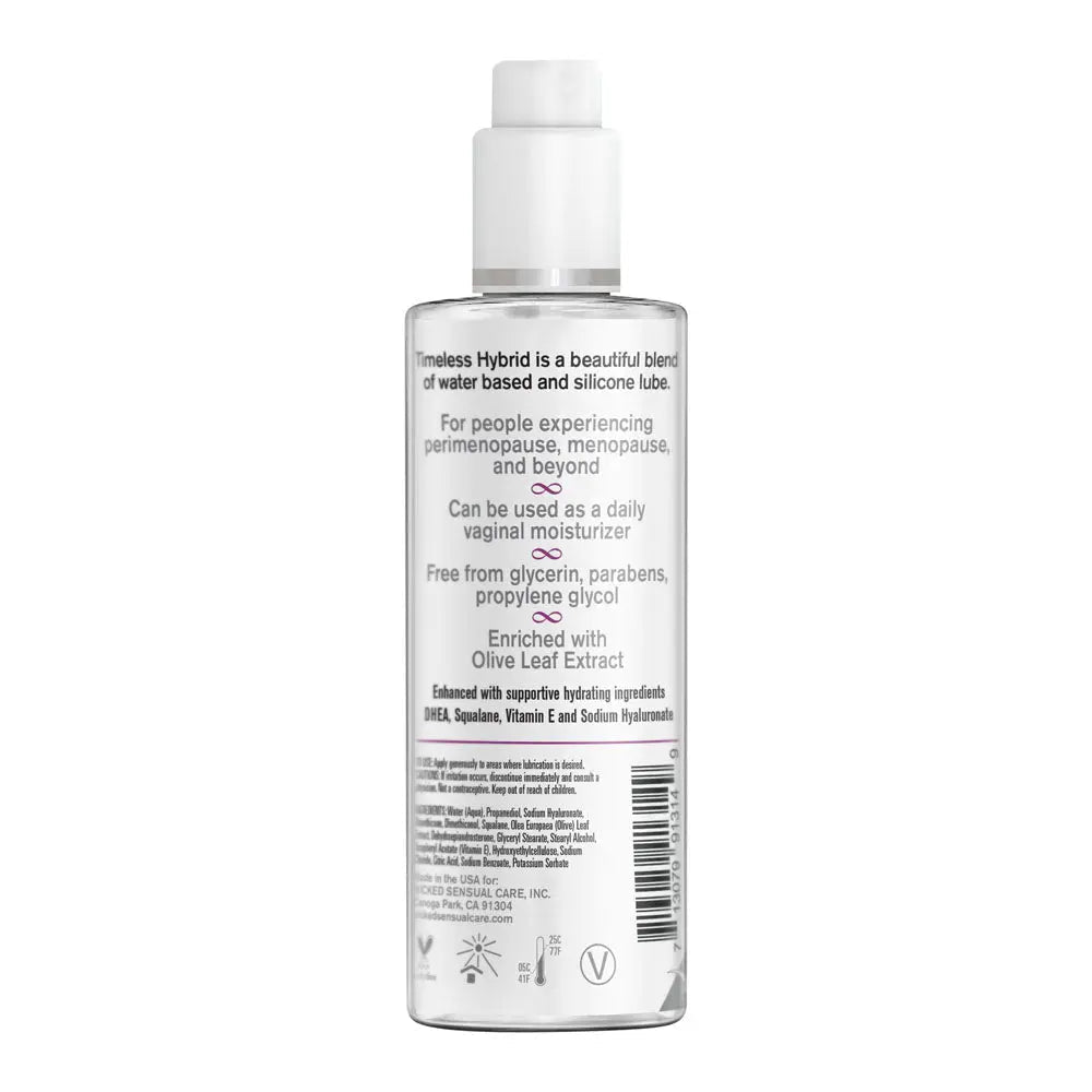 Shop affordable quality Wicked Simply Timeless Hybrid - Hybrid Lubricant - 120 ml (4 oz) Bottle - Discreet Intimate Essentials - LOTIONS & LUBES - Wicked