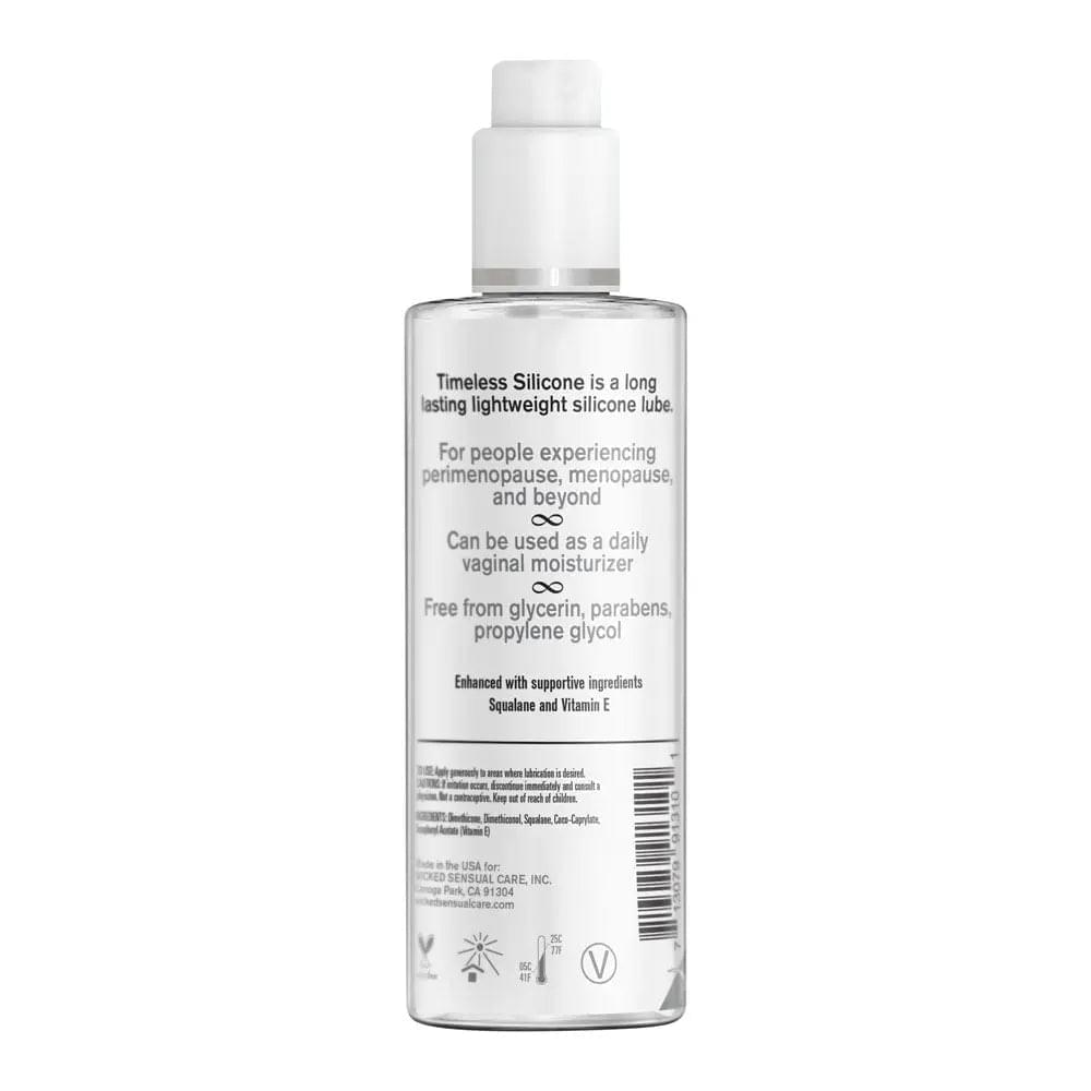 Wicked Simply Timeless Silicone - Silicone Based Lubricant - 120 ml (4 oz) Bottle Wicked Discreet Intimate Essentials.