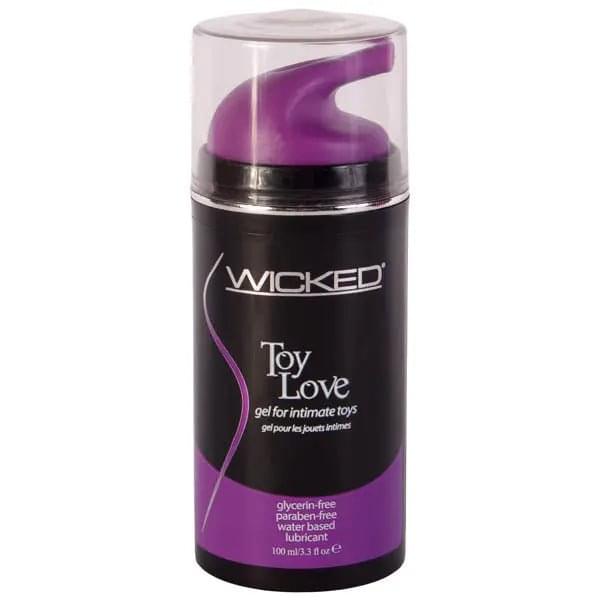 Wicked Toy Love - Glycerin Free Water Based Lubricant - 100 ml (3.3 oz) Bottle Wicked Discreet Intimate Essentials.