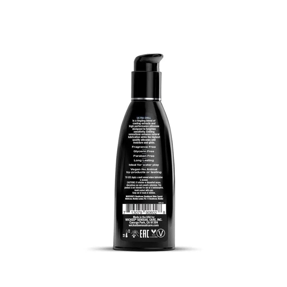 Wicked Ultra Chill - Cooling Silicone Lubricant - 60 ml (2 oz) Bottle Wicked Discreet Intimate Essentials.