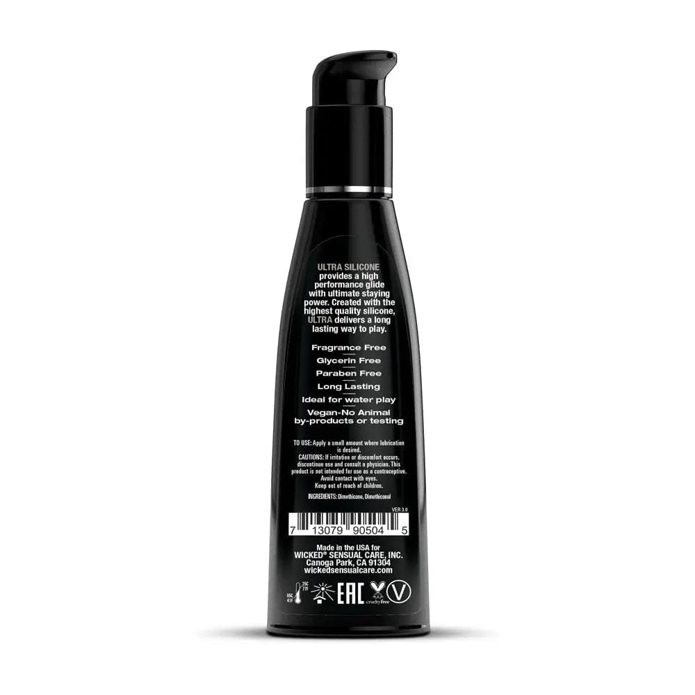 Wicked Ultra - Silicone Lubricant - 120 ml (4 oz) Bottle Wicked Discreet Intimate Essentials.