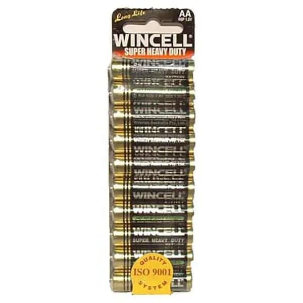 Wincell AA Super Heavy Duty Batteries - Super Heavy Duty Batteries - AA 10 Pack Wincell/Winmax Discreet Intimate Essentials.