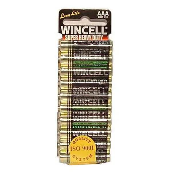 Wincell AAA Super Heavy Duty Batteries - Super Heavy Duty Batteries - AAA 10 Pack Wincell/Winmax Discreet Intimate Essentials.