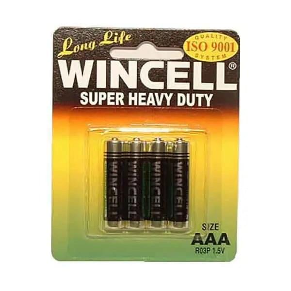 Wincell AAA Super Heavy Duty Batteries - Super Heavy Duty Batteries - AAA 4 Pack Wincell/Winmax Discreet Intimate Essentials.