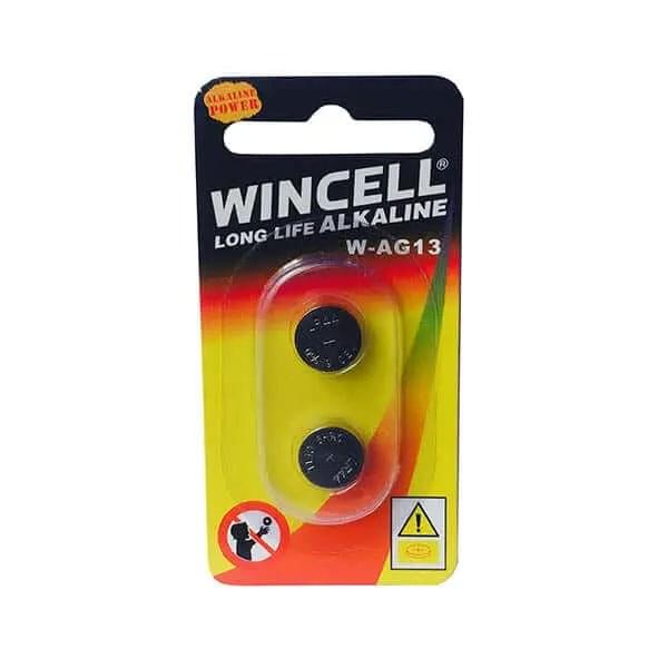 Wincell LR44 Alkaline Cells - Alkaline Cells - LR44 (AG13) 2 Pack Wincell/Winmax Discreet Intimate Essentials.