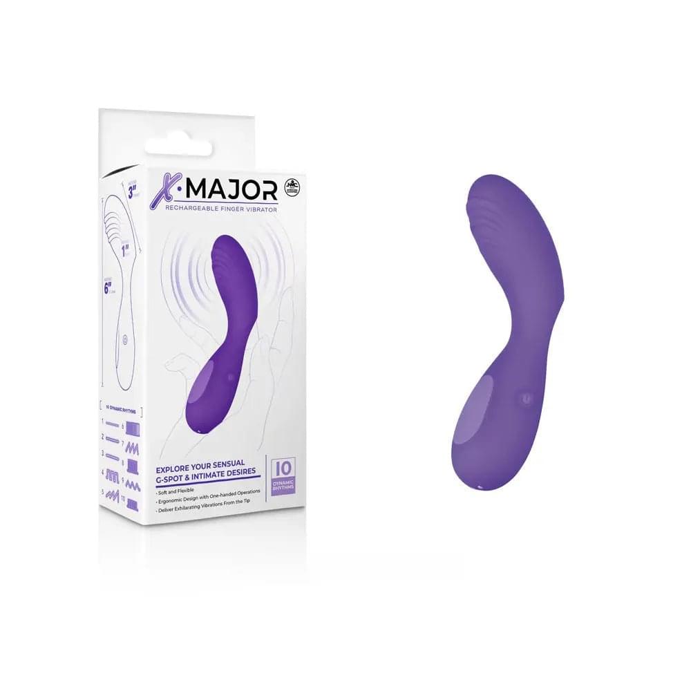 X Major Finger Vibe -  -  USB Rechargeable Finger Stimulator Excellent Power Discreet Intimate Essentials.