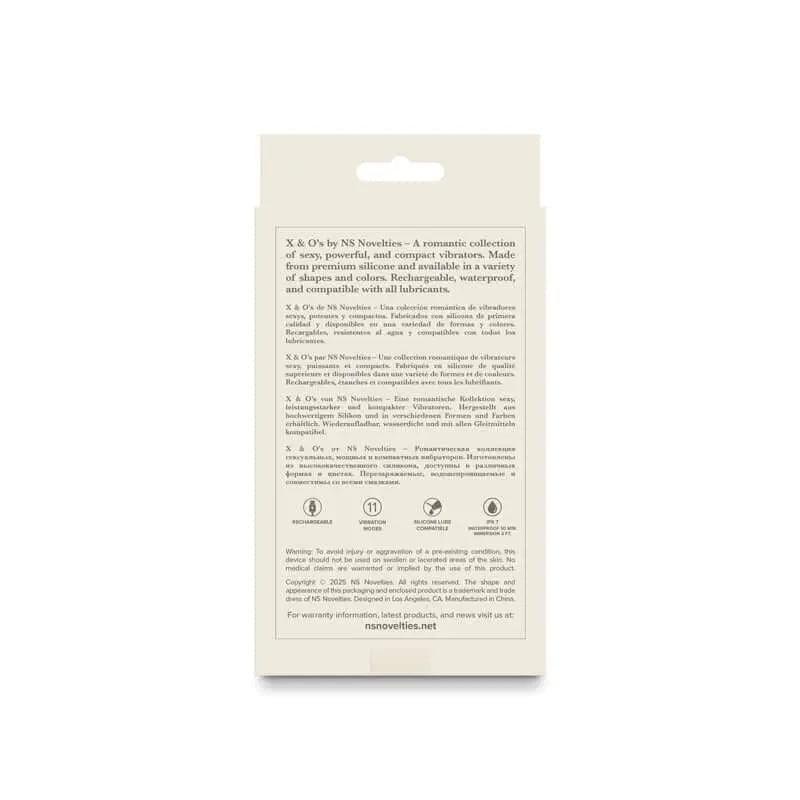 X & O's Peck - Lavender 9.9 cm USB Rechargeable Bullet NS Novelties Discreet Intimate Essentials.