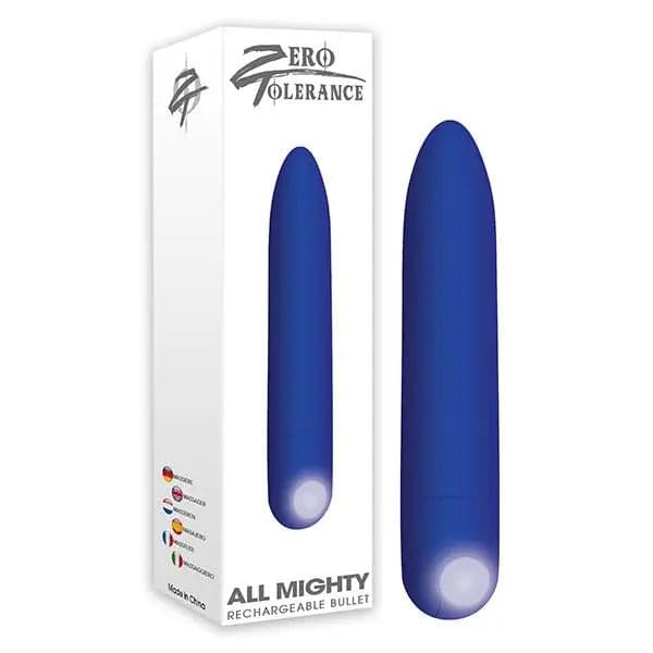 Zero Tolerance All Mighty Bullet - Purple 9.1 cm (3.6'') USB Rechargeable Bullet Zero Tolerance Discreet Intimate Essentials.