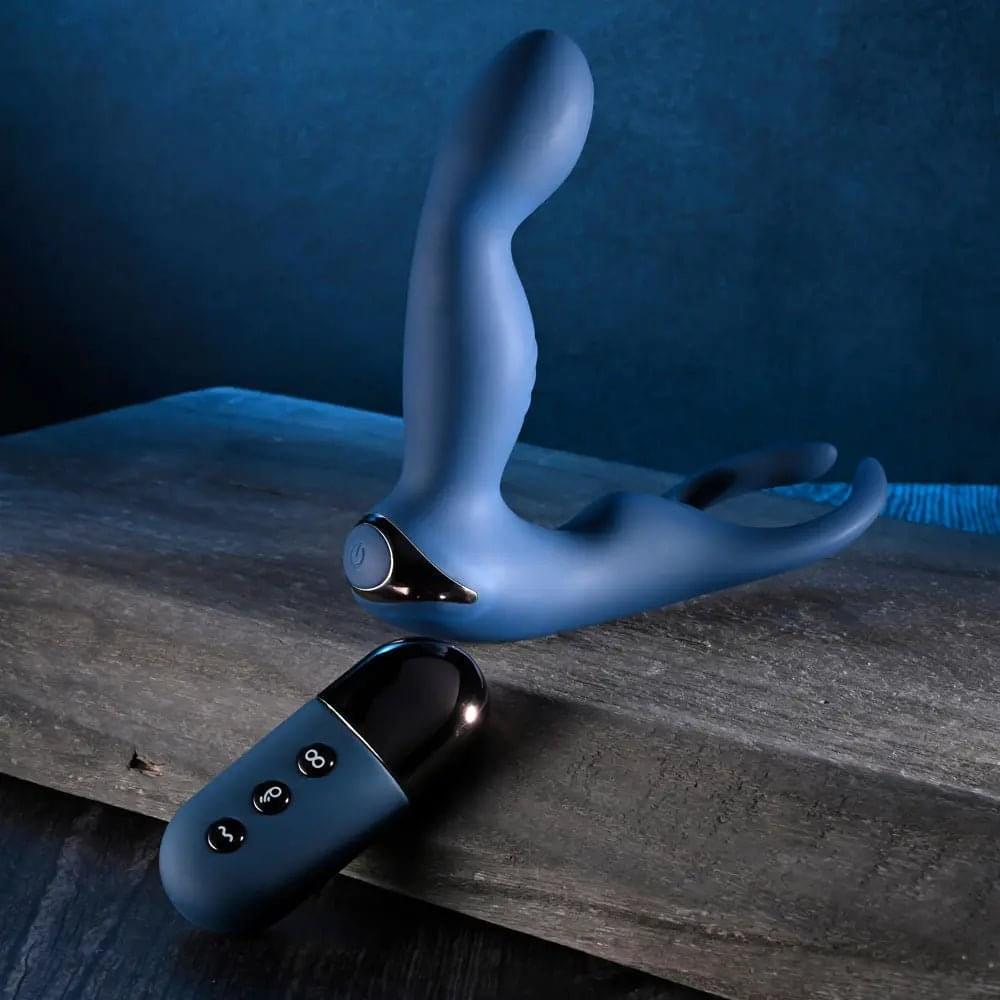 Zero Tolerance BY ALL MEANS -  13.4 cm USB Rechargeable Prostate Massager with Cock Ring Zero Tolerance Discreet Intimate Essentials.