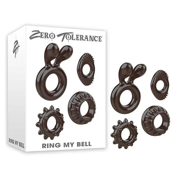 Zero Tolerance Ring My Bell -  Cock Rings - Set of 4 Zero Tolerance Discreet Intimate Essentials.