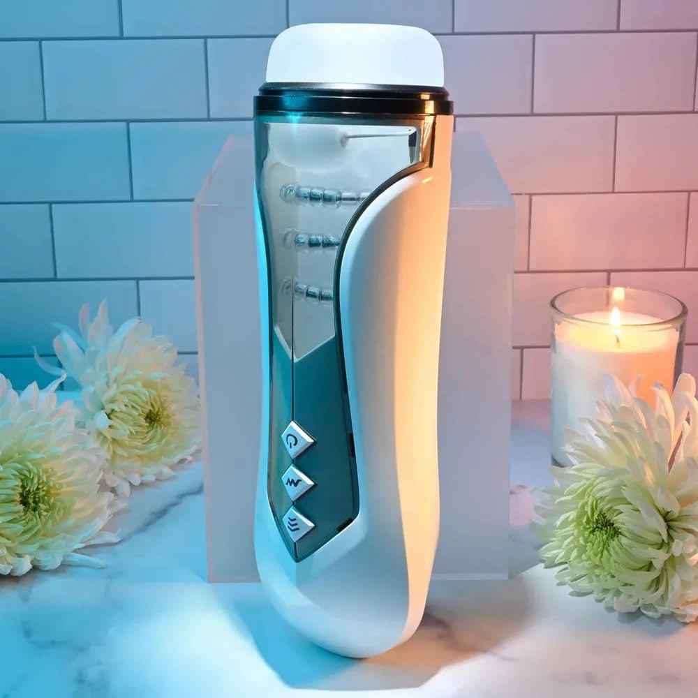 Zero Tolerance STROKING BUDDY -  USB Rechargeable Vibrating & Thrusting Stroker Zero Tolerance Discreet Intimate Essentials.