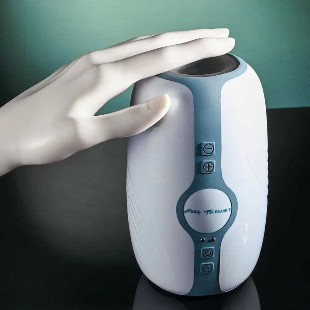 Zero Tolerance TOUCHDOWN -  15 cm USB Rechargeable Vibrating & Tightening Stroker Zero Tolerance Discreet Intimate Essentials.