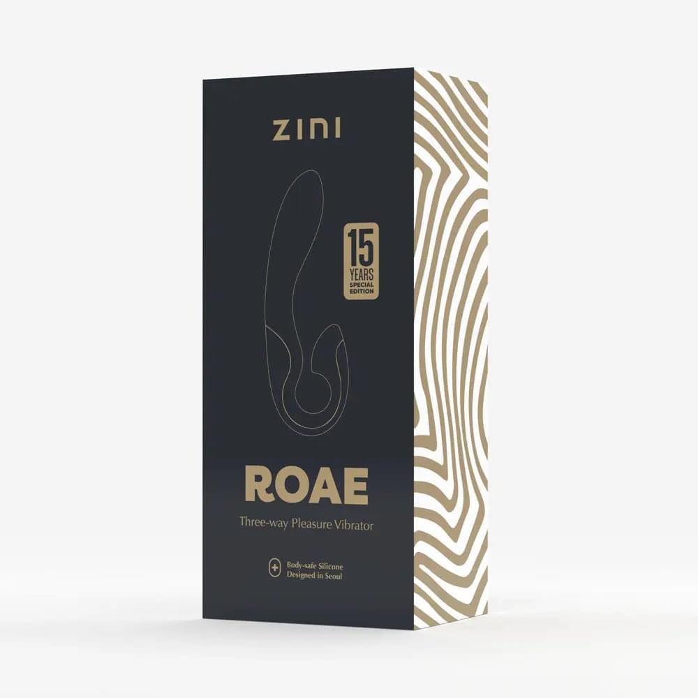 Zini Roae Special Edition - /Gold - /Gold 19.5 cm USB Rechargeable Vibrator Zini Discreet Intimate Essentials.