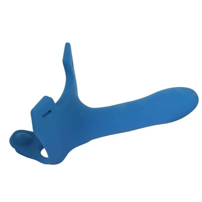 Zoro Strap-On 6.5in Blue PerfectFit Discreet Intimate Essentials.